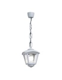 Farol techo con cadena sicar/roby, transparente, e27, blanco, 195 x 195 x 700 mm