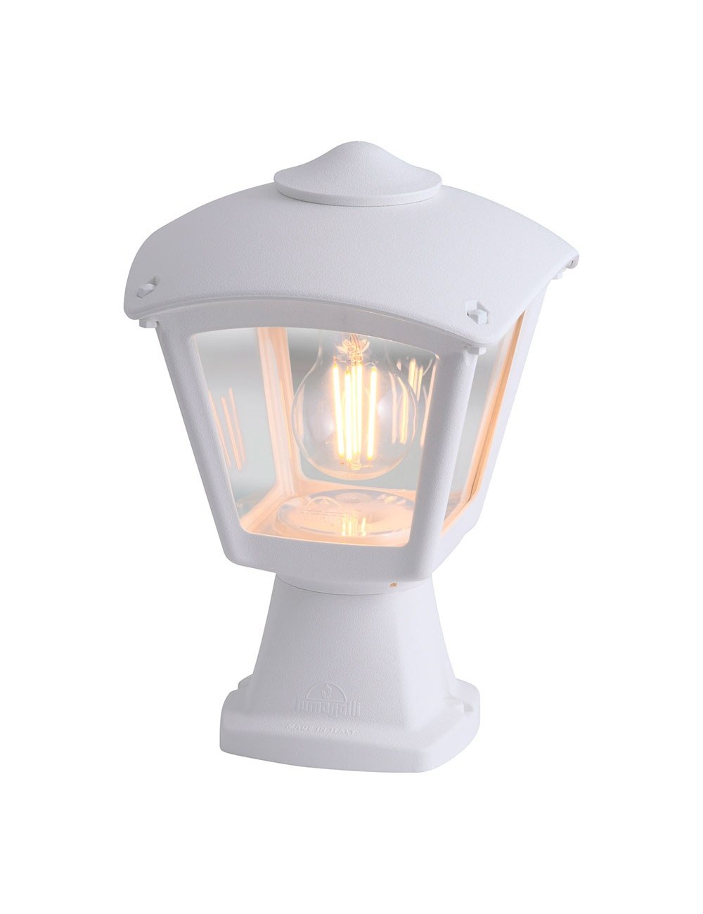Farol sobremuro disma/roby, transparente, e27, blanco, 195 x 195 x 290 mm