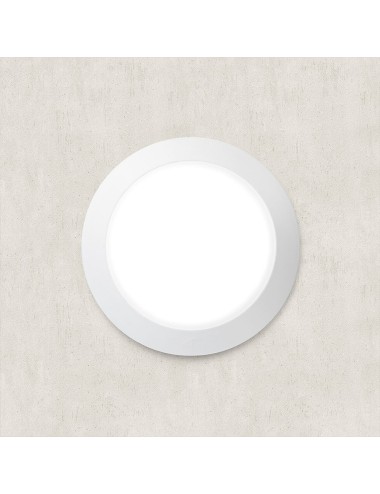 Plafón superficie redondo berta, translúcido, e27, blanco, ø275 x 80 mm