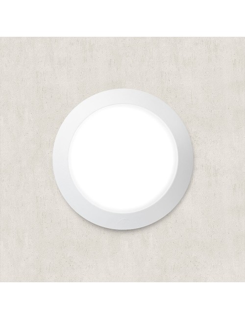 Plafón superficie redondo berta, translúcido, e27, blanco, ø275 x 80 mm