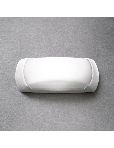 Aplique ovalado francy-op, translúcido, e27, blanco, 300 x 85 x 130 mm