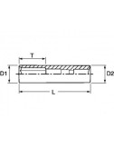VASO HEX 1/4" 7 MM VASO  LARGO 1\4" 7MM M140607-C
