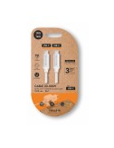 Cable usb-c a usb-c 20-100 w 5 a, blanco, 1,5 m