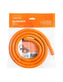 Kit tubo pvc para gas butano 1,5 m y 2 abrazaderas