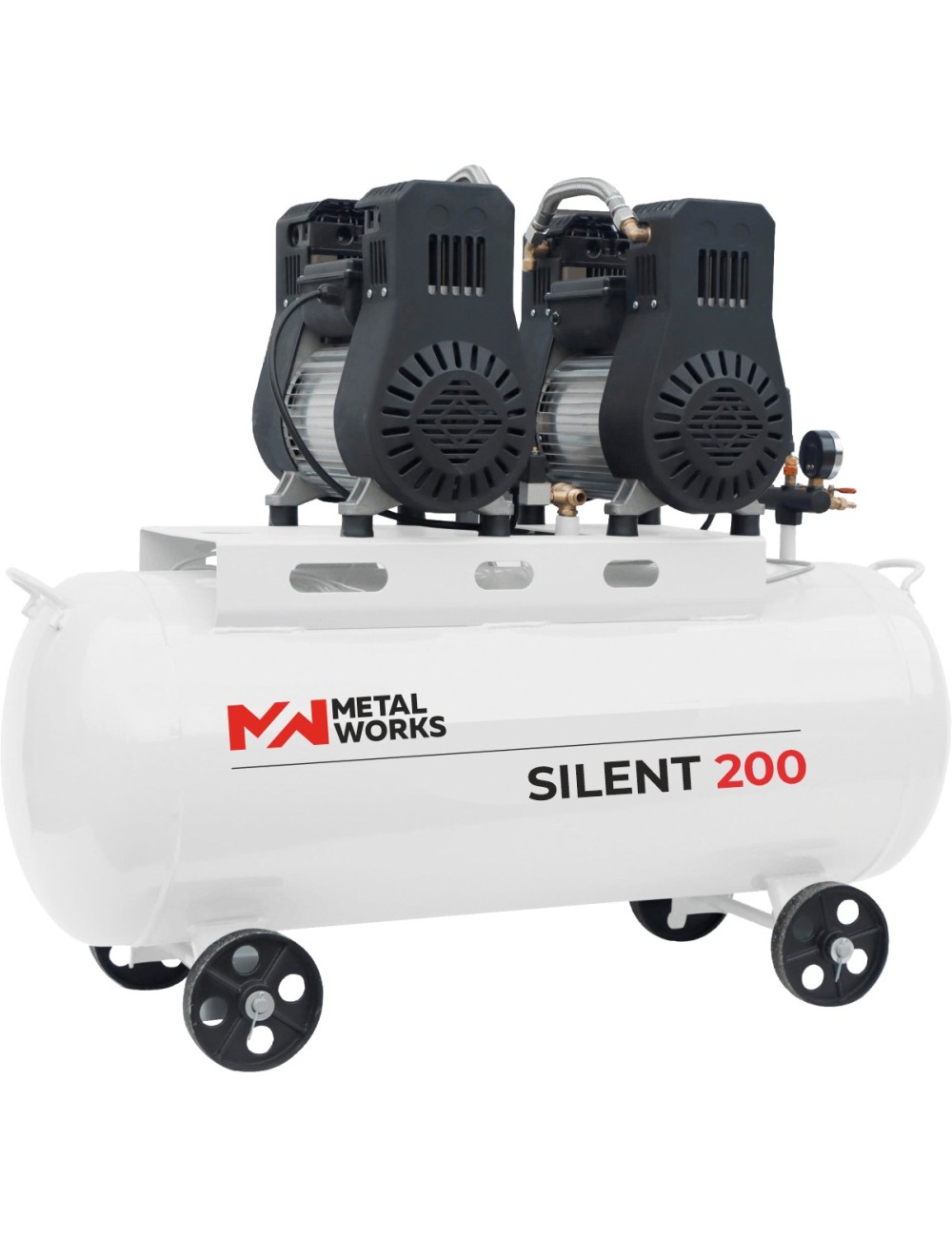 COMPRESOR SILENT 200 SILENCIOSO SIN ACEITE 200l.