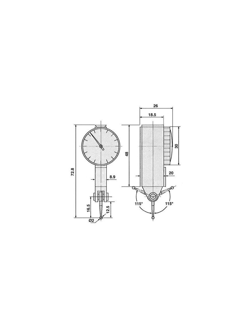 Indicador Flip Flop Analógico 0,8 mm