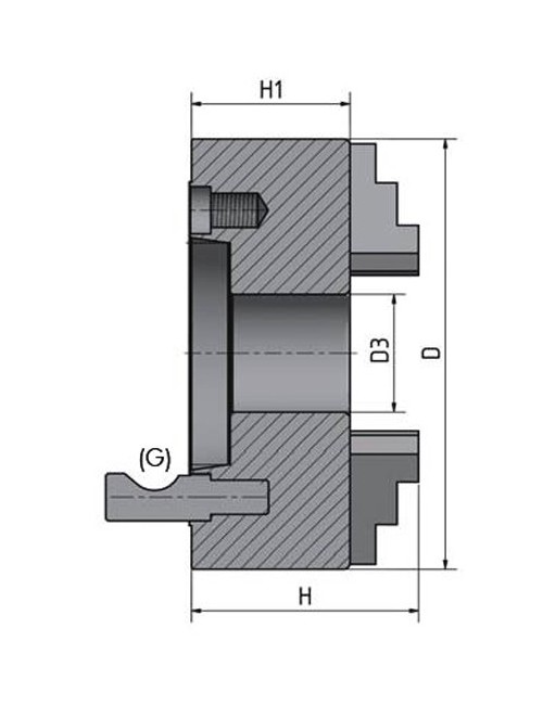 Plato de 3 Garras 250MM DI-6 CAMLOCK 1-6
