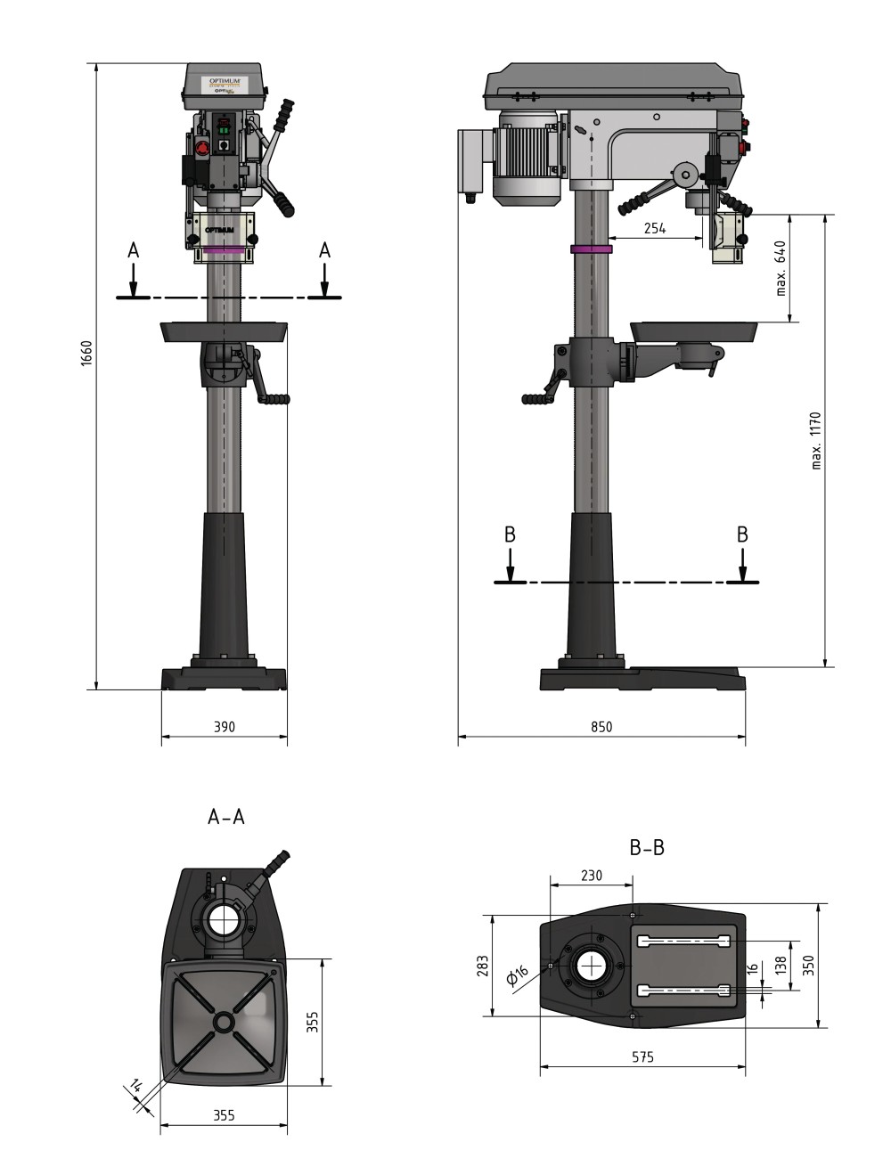 TALADRO COLUMNA DQ32 230V