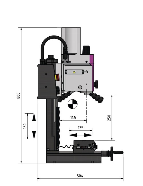 FRESADORA MH15V 230V VARIADOR 1Ph - MK2 with fine feeder