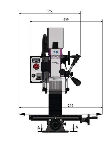 FRESADORA MH15V 230V VARIADOR 1Ph - MK2 with fine feeder