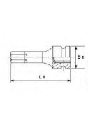 VASO DE IMPACTO HEX 1/2" 19MM 921519-C VASO DE IMPACTO HEX 1\2" 19MM 921519-C