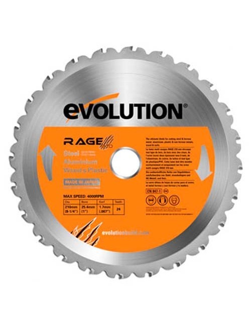 DISCO EVO 210 mm. RAGE 3 " S " MULTI-MAT 210 mm