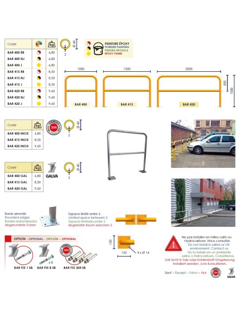 Barrera de seguridad  BAR400RB