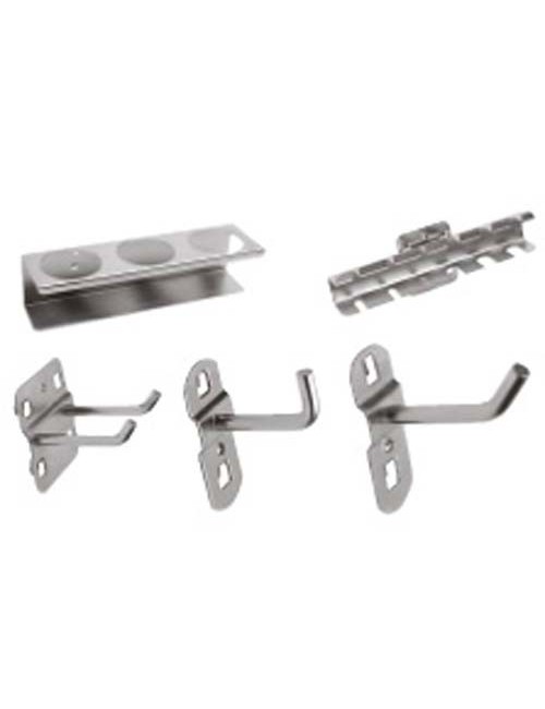 JUEGO SOPORTES HERRAM. P/PANEL 5 P. Juego de 5 soportes