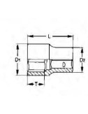 VASO  3/4" HEX 36MM M3405366-C VASO  3\4" HEX 36MM M3405366-C