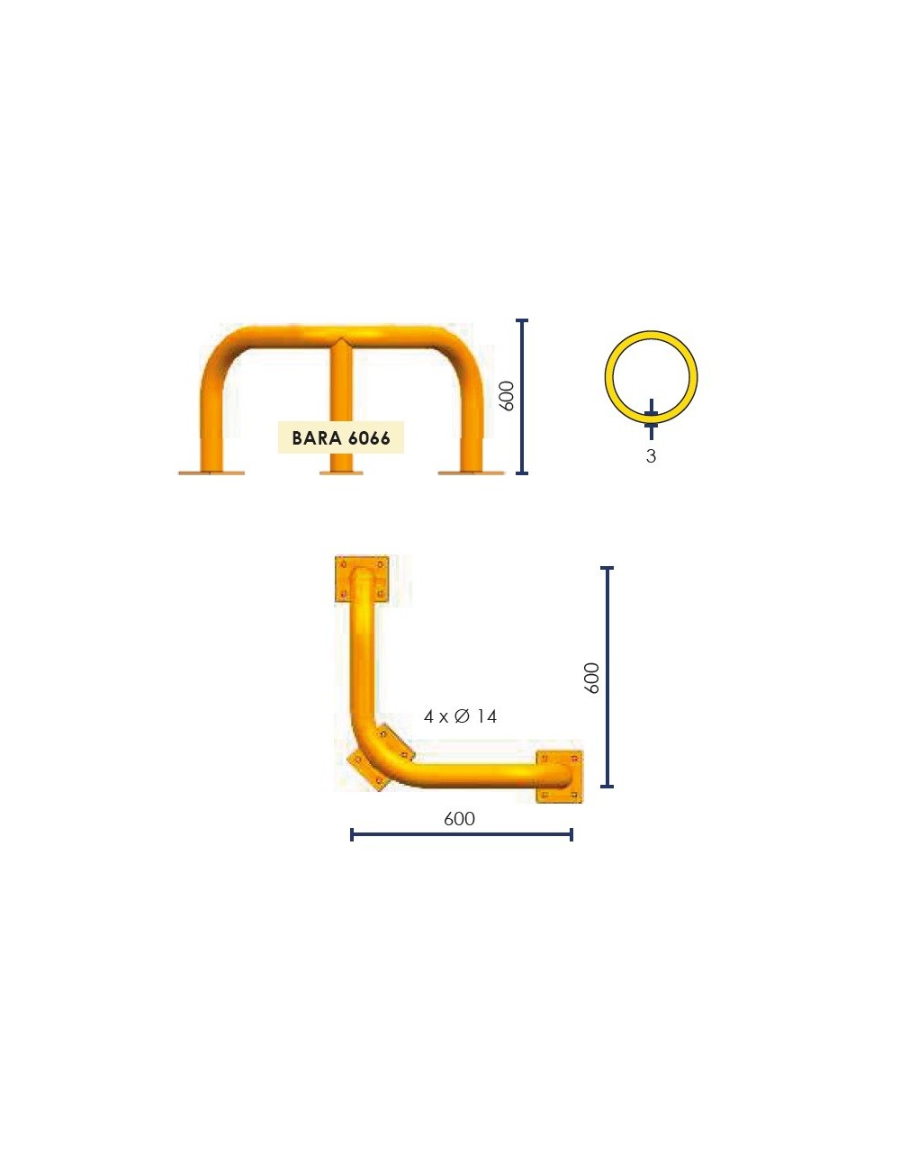 Barrera de Protección BARA6066NJ