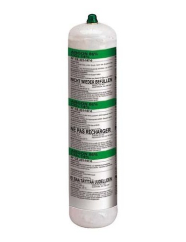 Bombona de Gas Argón + CO2 1 L - No Recargable