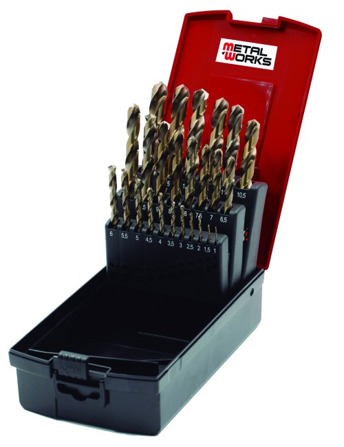 Juego de Brocas de Cobalto HSS-CO5% - 25 PIEZAS