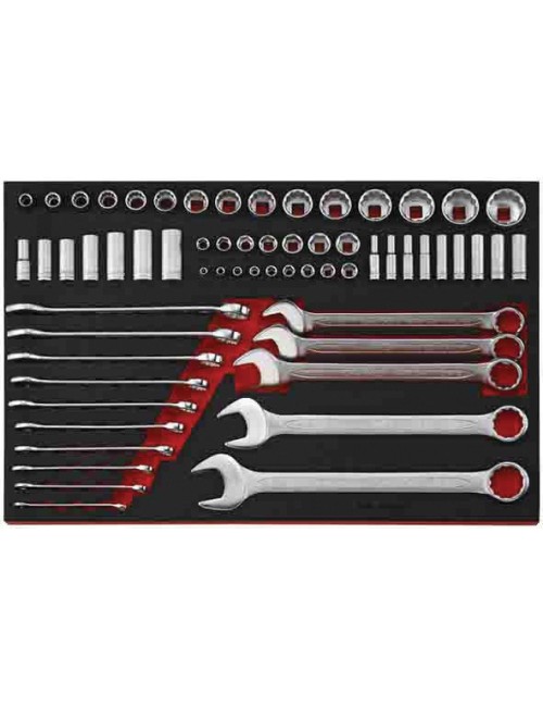 JUEGO DE LLAVES Y VASOS PULGADAS 1/4"-3/8"-1/2" TTEAF62 JUEGO DE LLAVES Y VASOS PULGADAS 1\4"-3\8"-1\2" TTEAF62