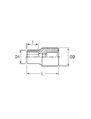 VASO 1/4" 11MM M140511-C