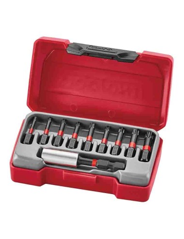 JUEGO DE PUNTAS DE IMPACTO TX 10 PCS Juego 10 uds  puntas de impacto TX 30 mm  con adaptador magnético TMTX10