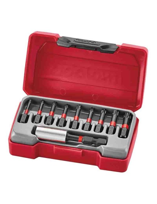 JUEGO DE PUNTAS DE IMPACTO TX 10 PCS Juego 10 uds  puntas de impacto TX 30 mm  con adaptador magnético TMTX10