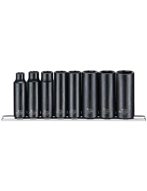 Juego de Llaves de Vasos de Impacto 1\2" - 9126 - 10 piezas