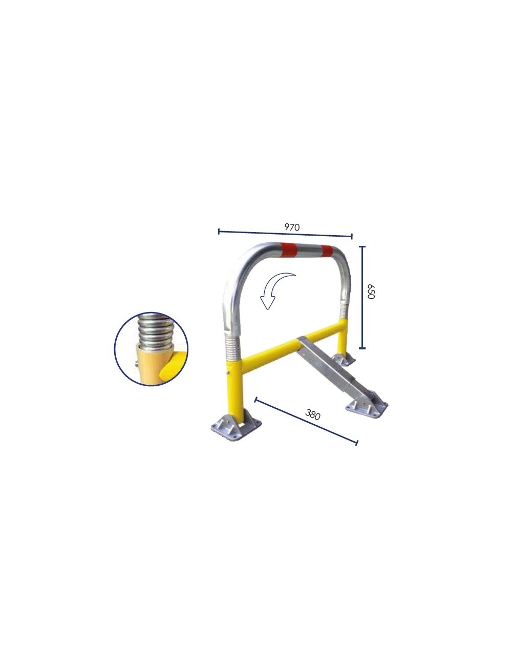 BARRERA DE PARKING   STOPCRASH Ø60-970X650