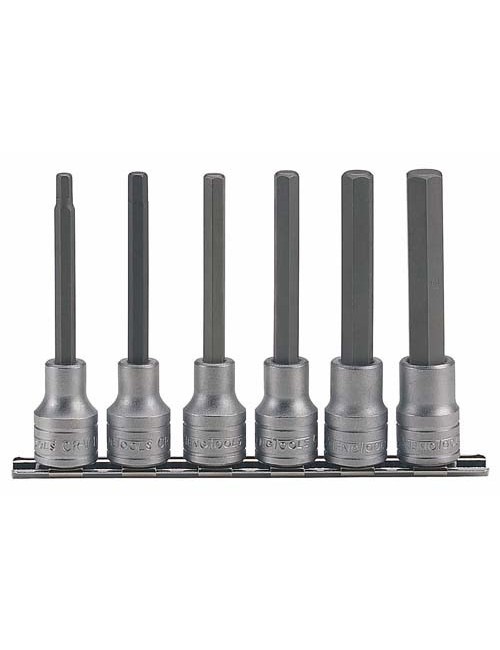 JUEGO DE VASOS HEXAGONALES 1/2" M1211 6 PZAS JUEGO DE VASOS HEXAGONALES 1\2" M1211 6 PZAS