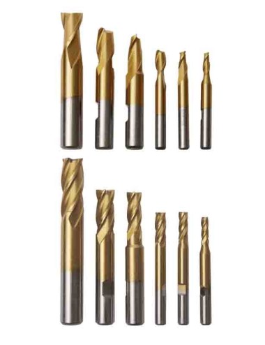 JUEGO FRESAS HSS 12 PIEZAS - CAJA ALU