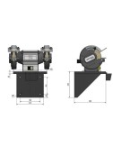 Soporte de Pared para Esmeriladora QSM 150 - SM 250