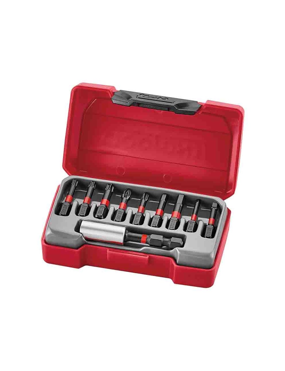 JUEGO DE PUNTAS DE IMPACTO 10 PCS Juego 10 uds  puntas de impacto surtido  30 mm  con adaptador magnético TM010