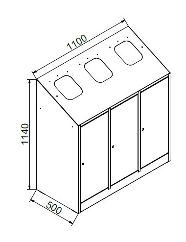 Papelera de reciclaje  PR3