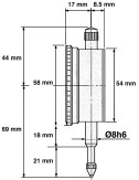 Reloj Comparador Analógico  Ø 58 mm