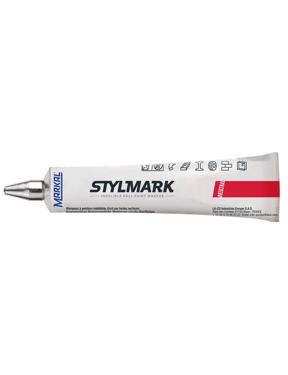 TUBO MARCADOR  PINTURA ROJO STYLMARK
