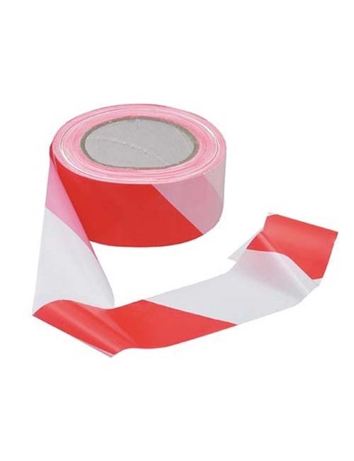 CINTA DE BALIZAMIENTO 100M BLANCO/ROJO. RSNA01RB